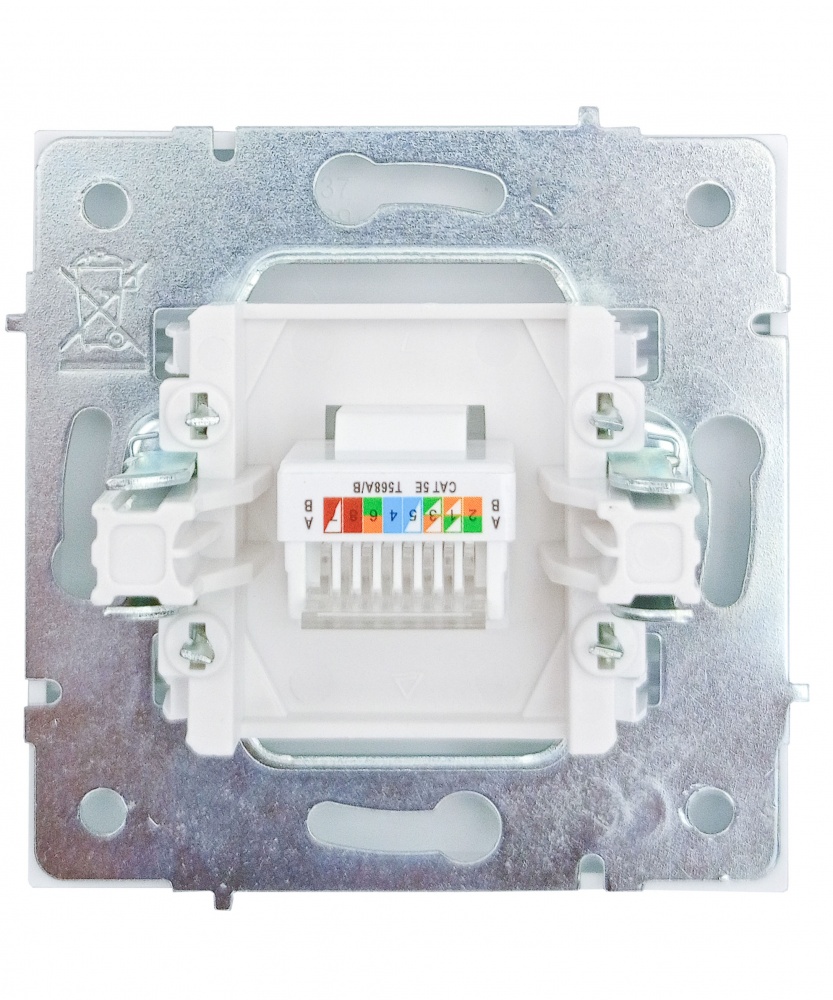 Механизм розетки компьютерная HausMark Juna белый