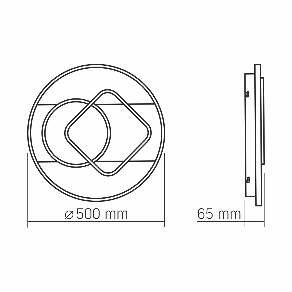 Люстра потолочная Videx DECORA 1x50 Вт белый 28272