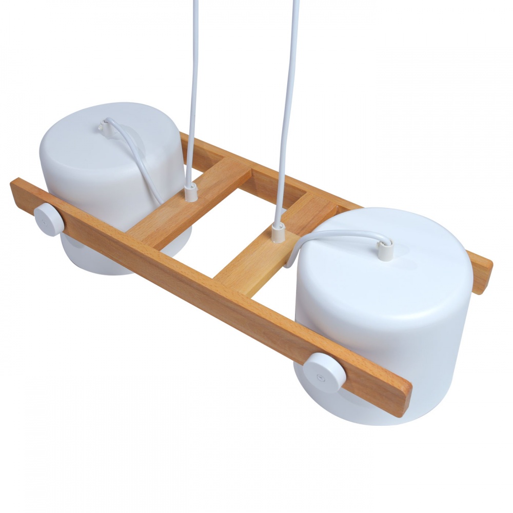 Люстра подвесная LIGHT SET KONVALIA RL 160 2x/E27 белый/дерево