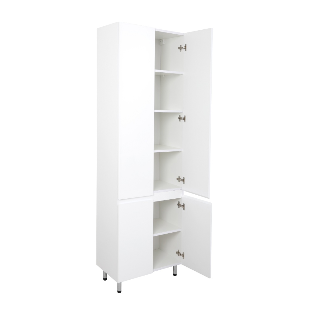 Пенал напольный Aqua Rodos LEO белый глянец 60 см