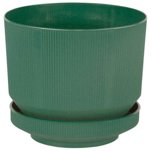 Горщик для квітів Serinova №3 LUX POT круглий 6 л зелений 