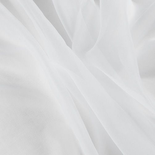 Ткань тюлевая ТК-Домашній текстиль ТОВ Батист однотонная с утяжелителем, белый 315 см 