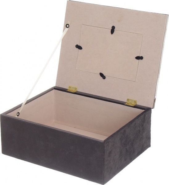 Сундучок для мелочей серая 24,8x19 см