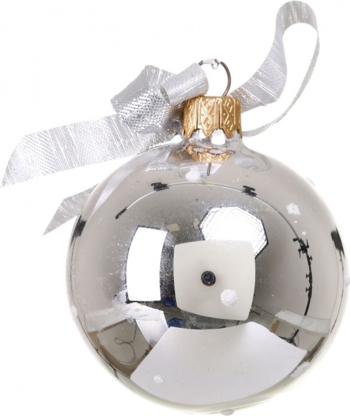 Шар новогодний символ года декупаж d 60 мм в ассортименте