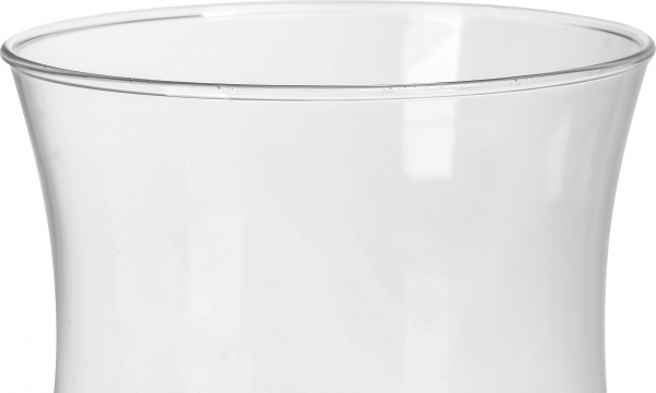 Ваза стеклянная Теамо Татьяна 30 см прозрачная 