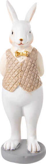 Фігурка декоративна Кролик у фраці 7x7x20,5 см 192-246 Lefard