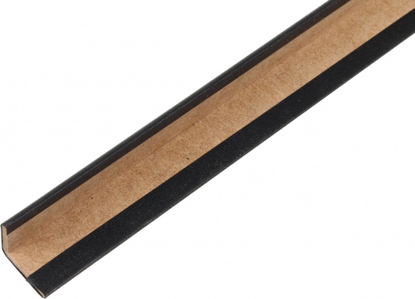 Профиль угловой МДФ черный 28000х54х3 мм