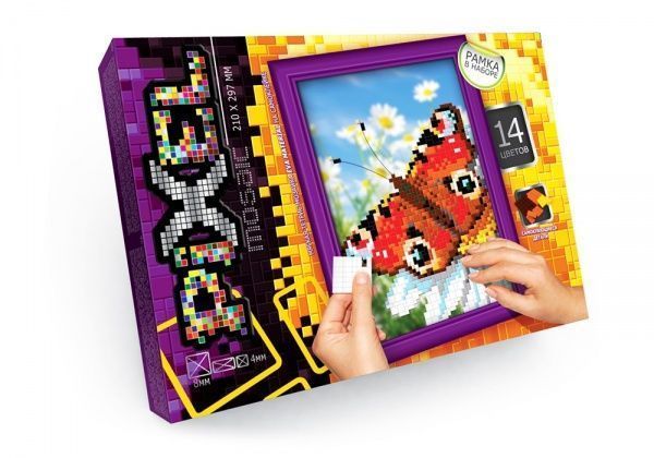Мозаика Danko Toys Пиксель № 4 Бабочка PM-01-04