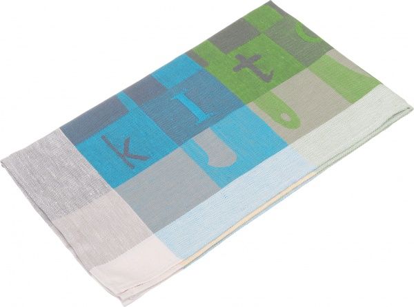 Рушник кухня 49x70 см Білоруський льон зелений 