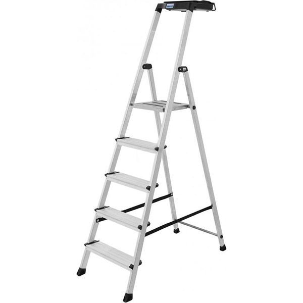 Лестница Krause Secury 5 MultiGrip + емкость пластиковая на 8 л