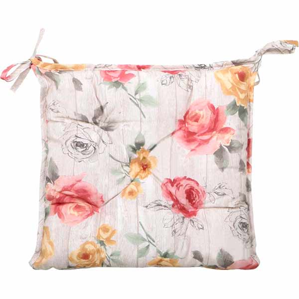 Подушка для табурета La Nuit Янтарные розы 40x40 см