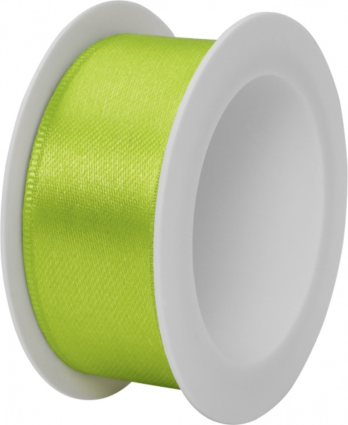 Стрічка декоративна STEWO Satin spool light green 2,5 см 3 м світло-зелений 