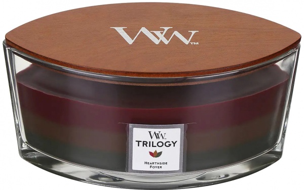Свічка ароматична Woodwick Ellipse Trilogy Hearthside 453 г 