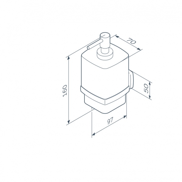 Диспенсер AM.PM Gem A9036922 з настінним тримачем