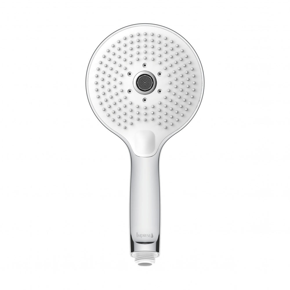 Ручний душ Imprese LSR-120CR, 120 мм, 3 режими, кнопковий перемикач, хром