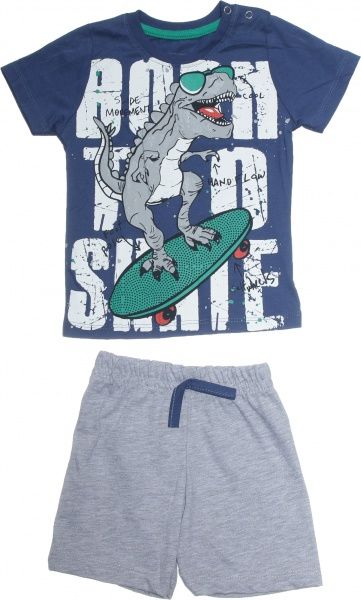 Комплект дитячого одягу Macca Boy 9089 з динозавром р.98 синій 