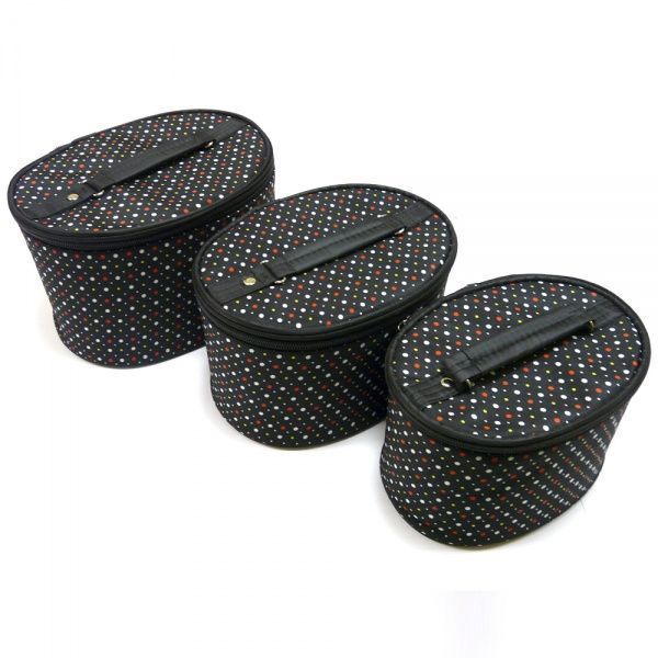 Косметичка Матрешка 3 шт. черный BN133-black 