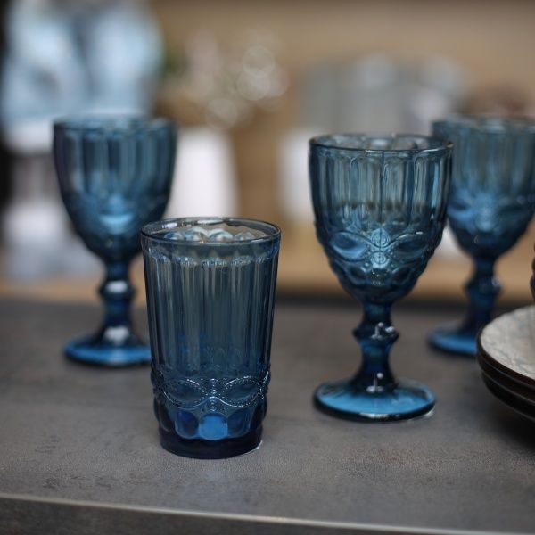 Стакан высокий Vintage синий 300 мл Fiora 