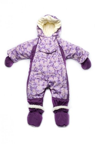 Комбінезон Модний Карапуз з хутром бузковий р.56 03-00596 