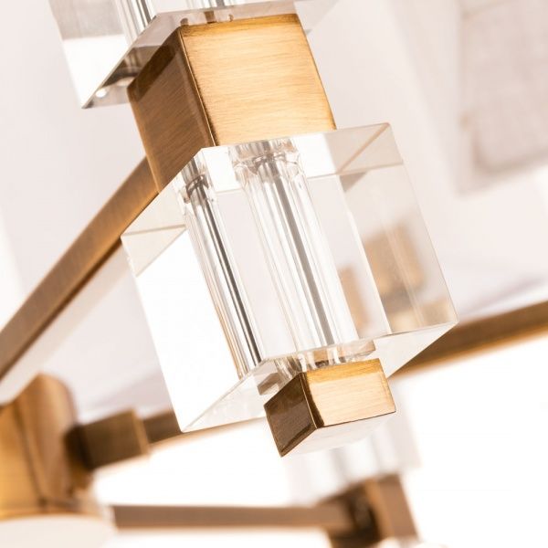 Люстра підвісна Arte Lamp 6x60 Вт E14 антична мідь A5896LM-6PB 