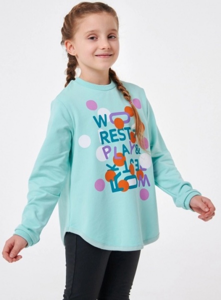 Джемпер для дівчинки Smil р.122 ментол 116556 