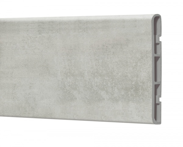 Наличник пластиковый прямоугольный ОМиС 8х70х2200 мм цемент 