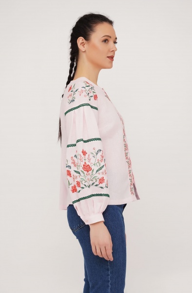 Вишиванка Галерея льону Сабіна р. 50 рожевий 9186/50/1595