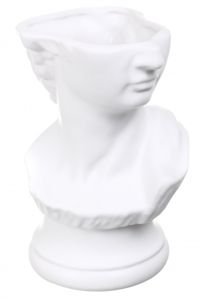 Ваза керамическая Rezon Давид 24 см белый 