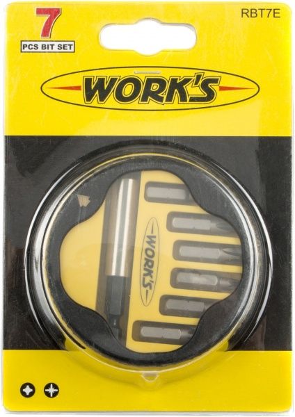 Набор бит Work's 7 шт. RBT7E