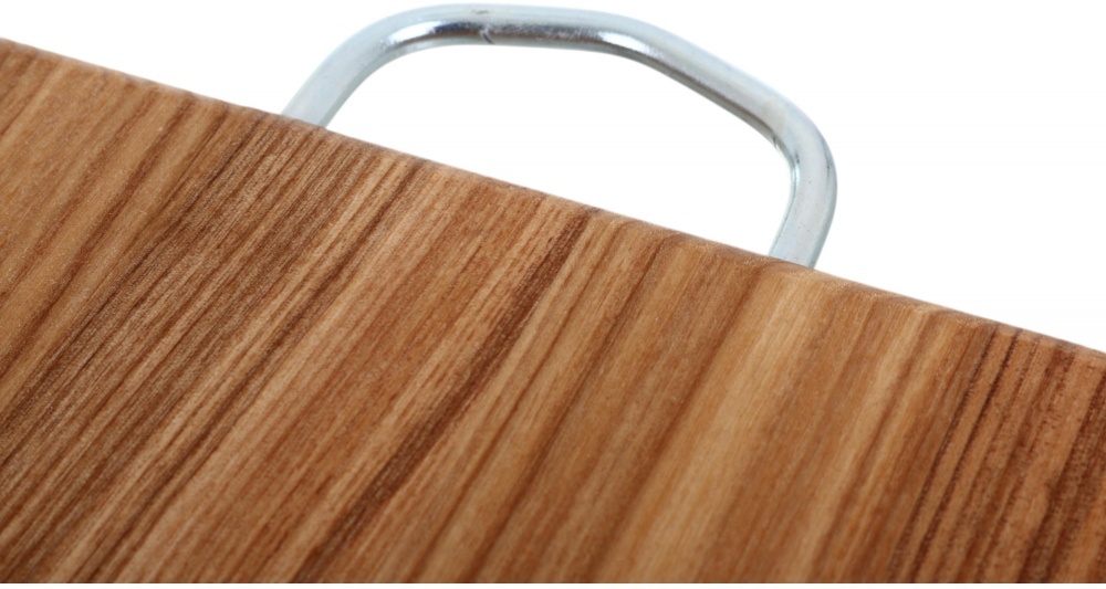 Доска кухонная Flamberg прямоугольная с металлической ручкой 33х23x1,6 см ясень