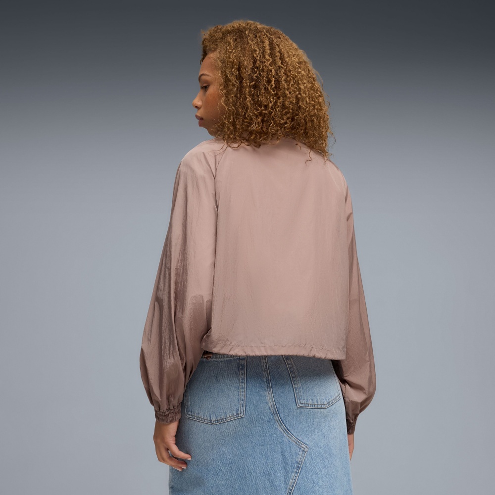 Куртка жіноча Puma HER Relaxed Woven Full-Zip Jacket 69188788 р.XS бежева