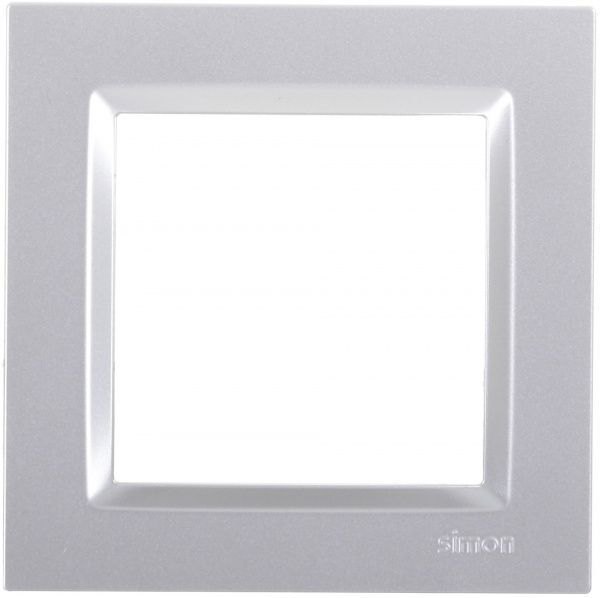 Рамка Simon 10 универсальная серебряный CR1/43