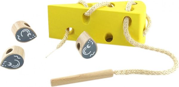 Шнуровка Іграшки з дерева Сыр Д264