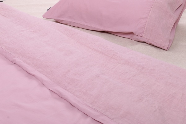 Комплект постільної білизни Pure 07 col 144 1,5 рожевий Vandyck 