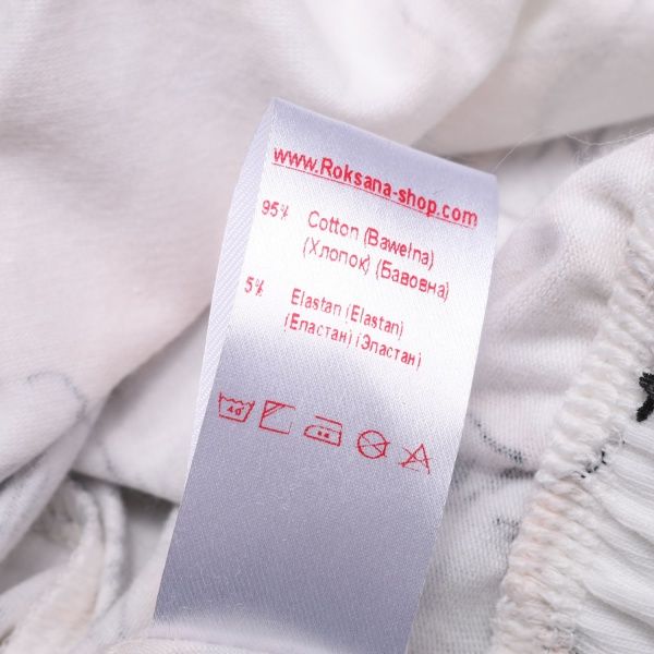 Пижама женская Roksana Marshmallow р. M белый с розовым 