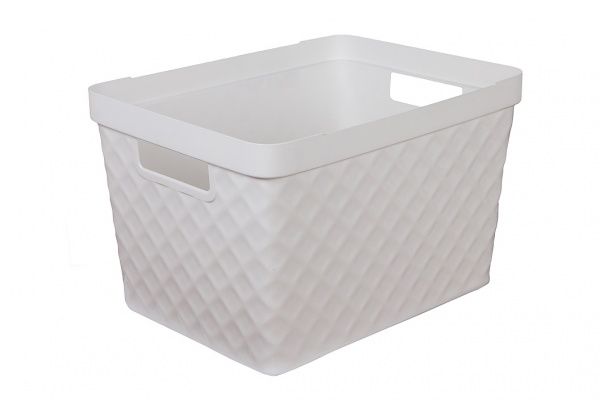 Ящик для зберігання Heidrun 925 Diamond 17,5 л білий 230x360x270 мм