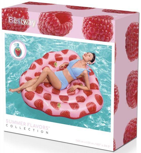 Матрас надувной Bestway с запахом малины 165х151 см разноцветный