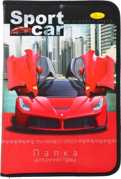 Папка для труда А4 на молнии ПР-01 Апельсин