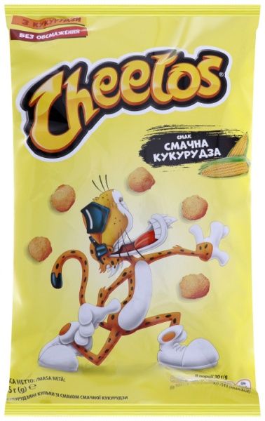 Шарики кукурузные Cheetos Вкусная Кукуруза 65г 4823063122177