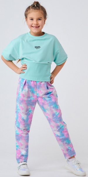 Штаны для девочек Smil Рисунок 115516 р.122 разноцветный 