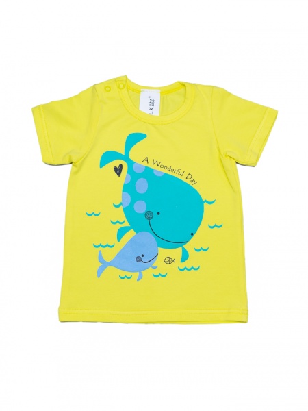 Футболка унисекс Luna Kids Кити р.86 желтый 0040 