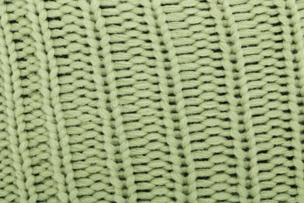 Пуф Наварра с вязкой 30x30 см зеленый 