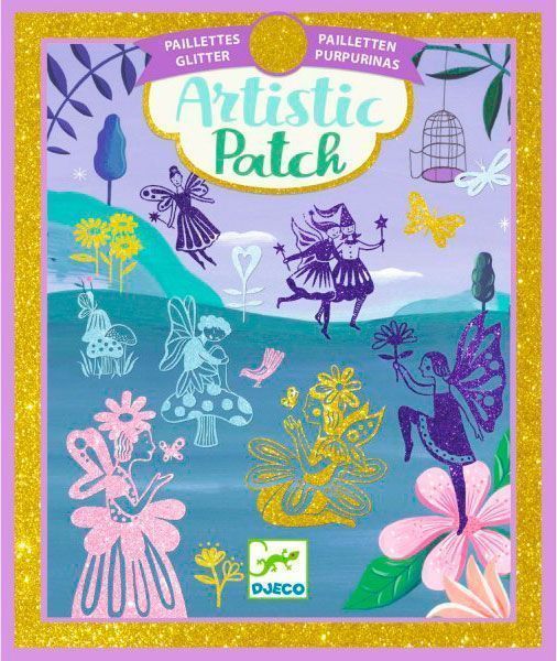 Набор для творчества Djeco Художественные патчи с блестками Феи DJ09464