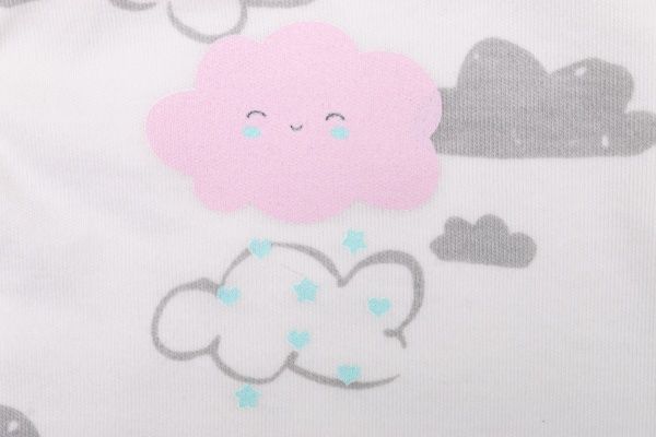 Кофточка детская Фламинго Облака р.68 серый с молочным 505-222-14 