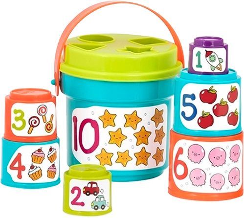 Игровой набор Battat Сортер–пирамидка 2в1 BT2529Z