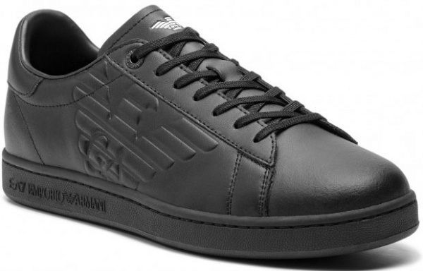 Кроссовки EA7 LEATHER SNEAKER X8X001-XCC51-A083 р.8 черный