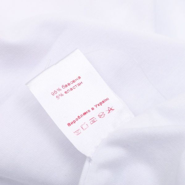 Футболка дитяча Roksana Котик №01/16908 р.116 білий із принтом 