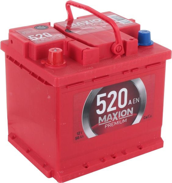 Аккумулятор автомобильный MAXION Premium 6СТ - 50 А2 520 L 50А 12 B «+» слева
