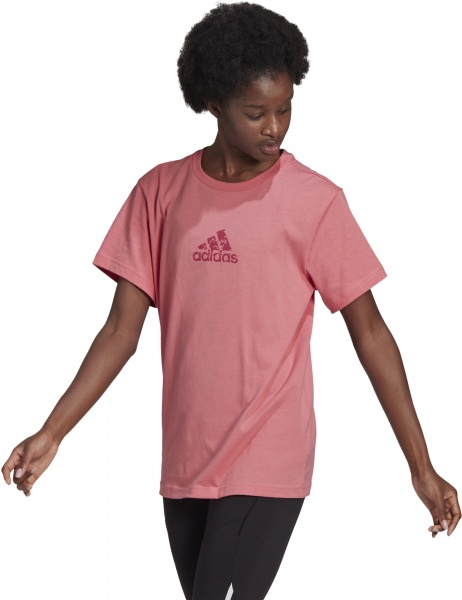 Футболка Adidas BRAND ICONS TEE GJ6537 р.M рожевий