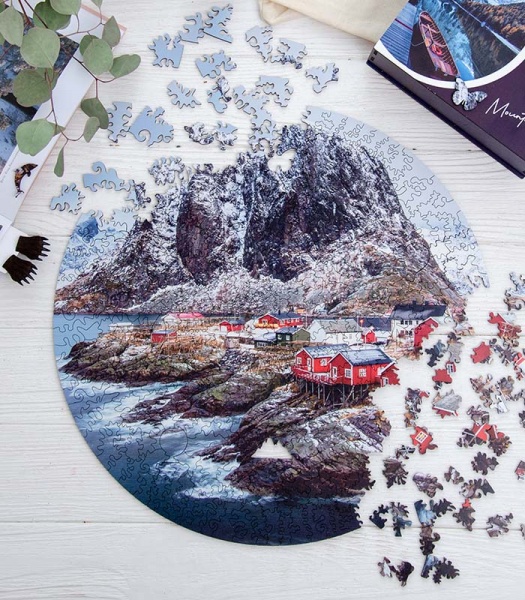 Пазл дерев'яний Рейне 40 см PuzzleUp 